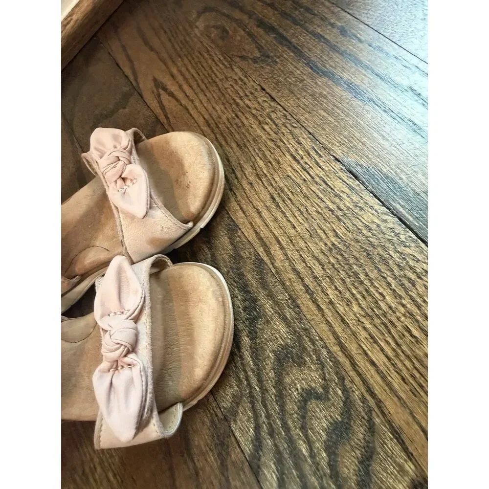 Stride Rite Whitney Sandal Leather Memory Foam Pink Girls Sz 8W